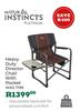 Natural Instincts Platinum Heavy Duty Director Chair With Pocket