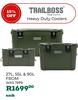 Trail Boss Heavy Duty Coolers 27L, 55L & 90L (Priced From)