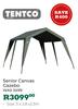 Tentco Senior Canvas Gazebo 3 x 2.8 x 2.3m