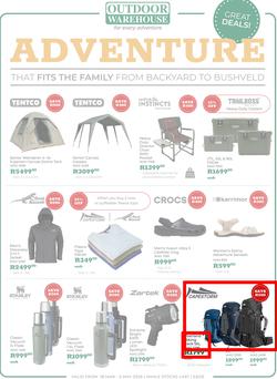 Outdoor Warehouse : Adventure That Fits The Family (18 March - 03 May 2026), page 1