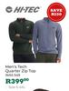 Hi-Tec Men's Tech Quarter Zip Top (Size S-4XL)