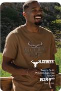 Wildebees Men's Split Wood Logo Tee Size S-5XL (Priced From)