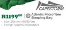 Capestorm Atlantic Microfibre Sleeping Bag Size 210cm x 80/55cm