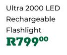 Hilight Ultra 2000 LED Rechargeable Flashlight
