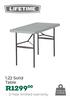 Life Time 1.22 Solid Table