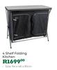 Natural Instincts 4 Shelf Folding Kitchen