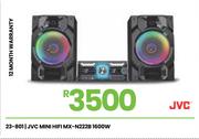 JVC 1600W Mini HiFi MX-N222B