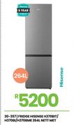 Hisense 264L Nett Met Fridge H370BIT/H370BI/H370BME 20-357