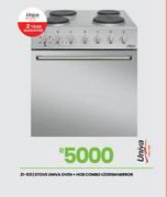 Univa Stove Oven + Hob Combo U336SM Mirror 21-531