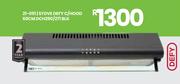 Univa Stove C/Hood 60cm DCH290/271 BLK 21-051