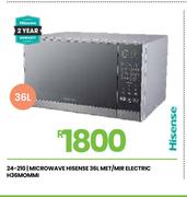 Hisense 36L MET/MIR Electric Microwave H36MOMMI 24-210
