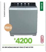 Defy 15Kg T/T MET W/Machine DTT151 22-295