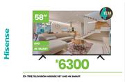 Hisense 58" UHD 4K Smart Television 23-759