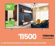 Toshiba 75" UHD 4K Smart Television 75C350LN/75C350KN 23-790