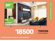 Toshiba 85" UHD 4K Smart WCG Television 85M550LN 23-812