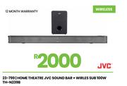 JVC Home Theatre Sound Bar + Wireless SUB 100W TH-N239B 23-799