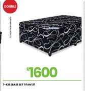 Titan 137cm Double Base Set