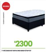 Sofia One Side  P/Top 137cm Double  Base Set