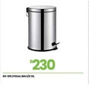 12Ltr Pedal Bin S/Steel