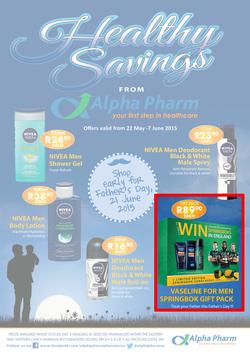 Alpha Pharm : Healthy Savings (22 May - 07 Jun 2015), page 1