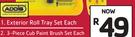 Addis Exterior Roll Tray Set-Each