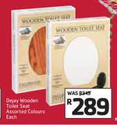 Dejay Wooden Toilet Seat Assorted Colours-Each
