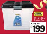 Addis 56Ltr Clear Storage Box