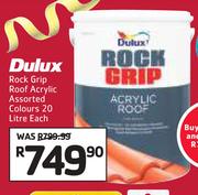 Dulux Rock Grip Roof Acrylic Assorted Colours-20Ltr Each