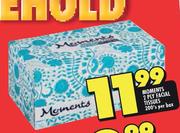 Moments 2 Ply Facial Tissues-200's