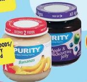Purity 2nd Foods/All Ages Baby Food Assorted-125ml Each