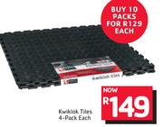 Kwiklok Tiles 4 Pack-Each
