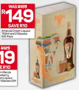 Amarula Cream Liqueur-750ml & 2 Glasses Gift Pack