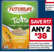 Futurelife Tots Toddler Cereal With Milk(Just Add Water)-2X250g