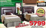 Devinci Decor 4 Piece Gemini Twin Bedroom Suite