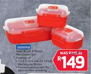 Heat & Eat 3-Piece Microwave Set