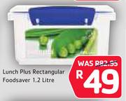 Sistema Lunch Plus Rectangular Foodsaver 1.2Ltr