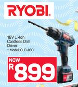 Ryobi 18V Li-Lon Cordless Drill Driver CLD-180