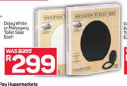 Dejay White Or Mahogany Toilet Seat-Each