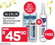 Alcolin Contractors Silicone-260ml Each