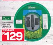 20m Garden Hose And Starter Kit