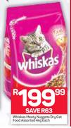 Whiskas Meaty Nuggets Dry Cat Food 4Kg-Each