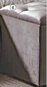 Velvet Bed Box 125 x 50 x 54 cm