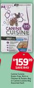 Canine Cuisine Grain-Free, Rich In Chicken Potato 4Kg Or Canine 6Kg-Each