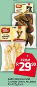 Buddy Bites Natural Rawhide Chews Assorted-75/ 120g Each