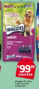 Waggies Dry Dog Food Assorted-6/ 8Kg Each