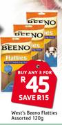 West's Beeno Flatties Assorted-3 X 120g