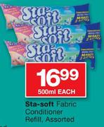 Sta-Soft Fabric Conditioner Refill Assorted-500ml Each