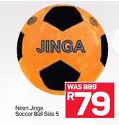 Neon Jinga Soccer Ball Size 5