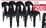 Buzz Black Party Chair-For 4