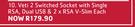 Veti 2 Switched Socket With Single RSA/Dual USB & 2 x RSA V-Slim-Each